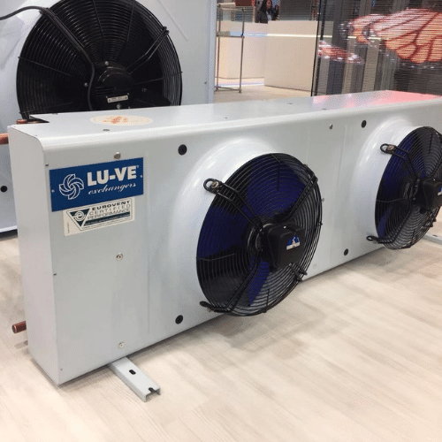 refrigeration evaporating unit with 2 fans