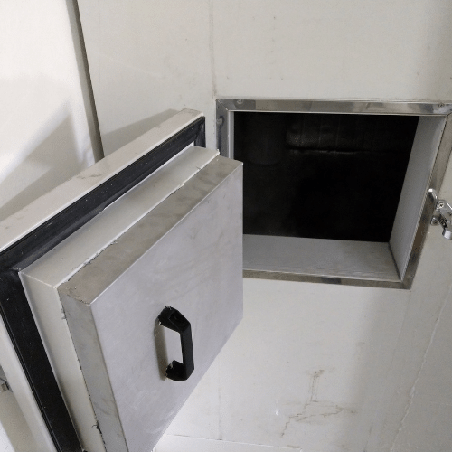 small insulated product door opening